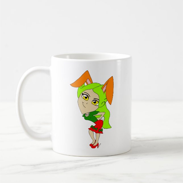 chibi bunnygirl     coffee mug (Left)