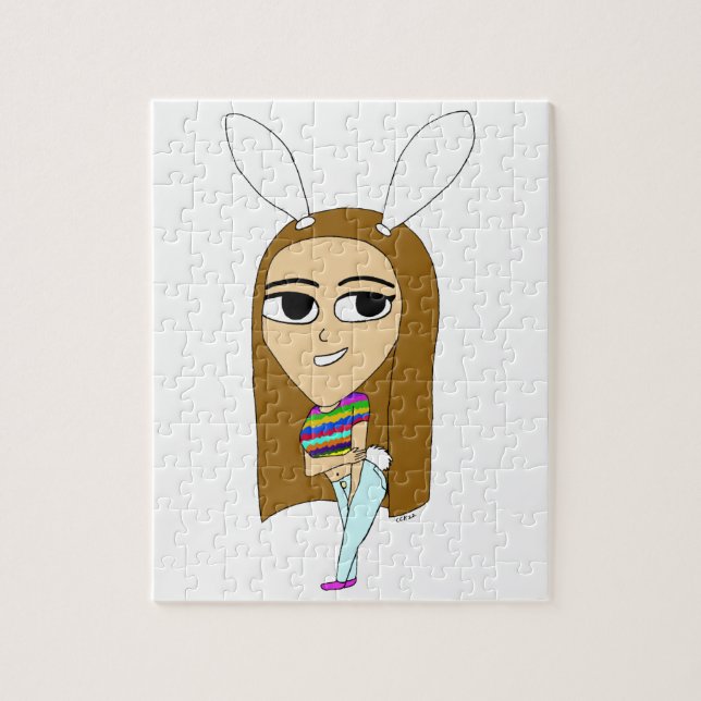 chibi bunnygirl  jigsaw puzzle (Vertical)