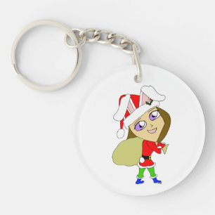 chibi bunnygirl   keychain