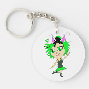 chibi bunnygirl  keychain