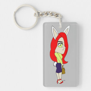 chibi bunnygirl keychain