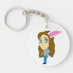 chibi bunnygirl  keychain