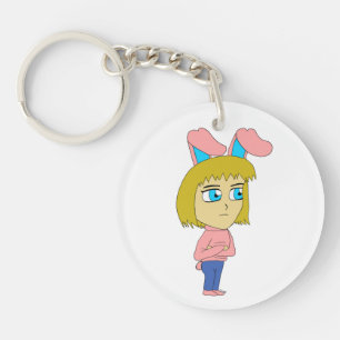 chibi bunnygirl keychain