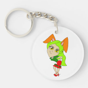chibi bunnygirl   keychain