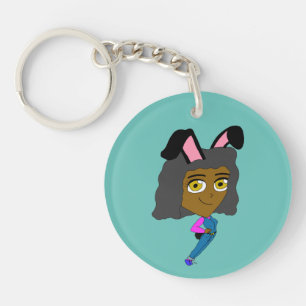 chibi bunnygirl keychain