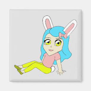 chibi bunnygirl magnet