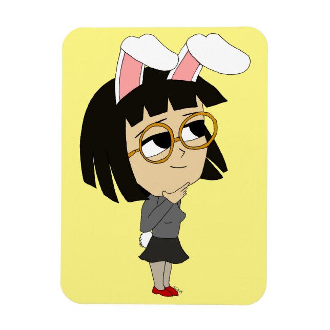chibi bunnygirl  magnet (Vertical)