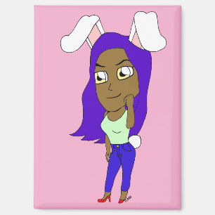 Chibi Bunnygirl Magnet