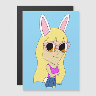 chibi bunnygirl  magnet
