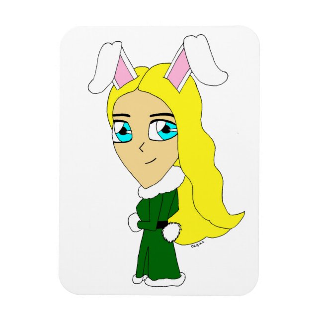 chibi bunnygirl     magnet (Vertical)