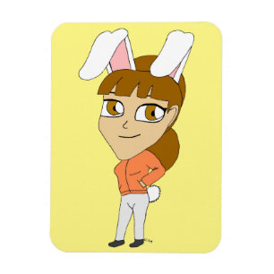 chibi bunnygirl  magnet