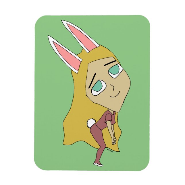 chibi bunnygirl   magnet (Vertical)