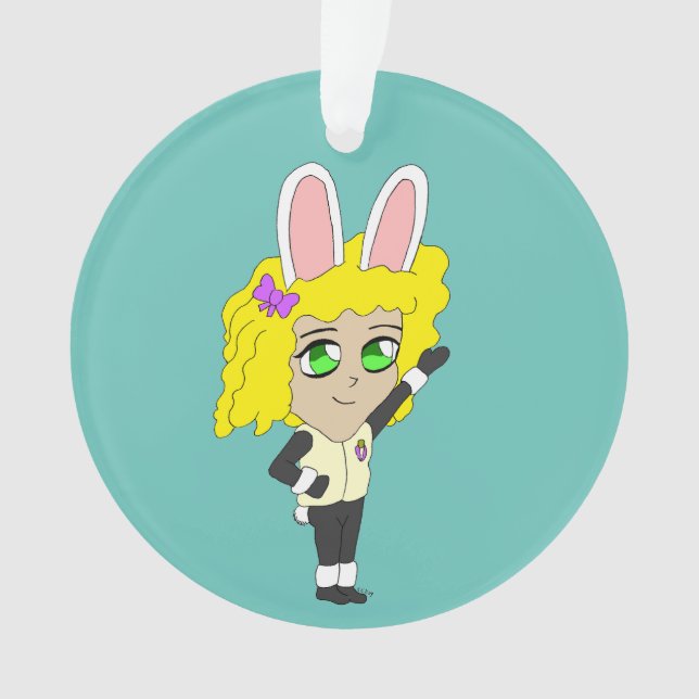 chibi bunnygirl     ornament (Front)