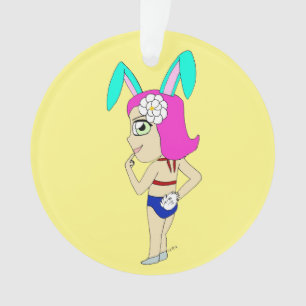 chibi bunnygirl ornament