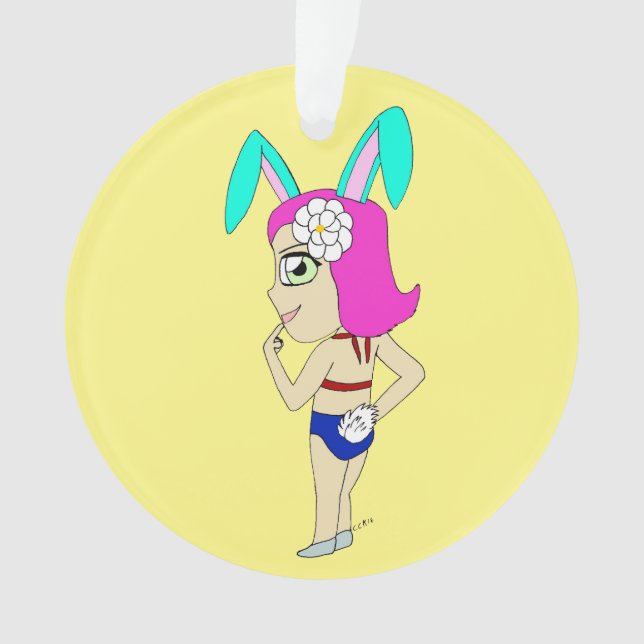 chibi bunnygirl    ornament (Front)
