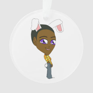 chibi bunnygirl   ornament