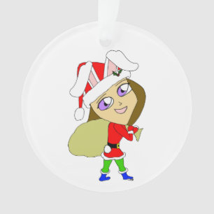 chibi bunnygirl   ornament