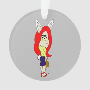 chibi bunnygirl ornament