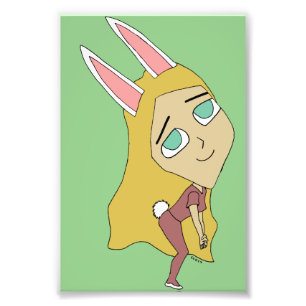 chibi bunnygirl photo print