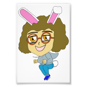 chibi bunnygirl photo print