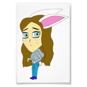 chibi bunnygirl photo print