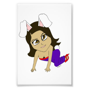 chibi bunnygirl photo print