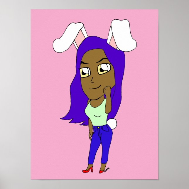 Chibi Bunnygirl Poster (Front)
