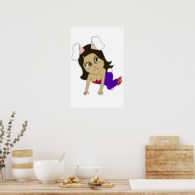 chibi bunnygirl poster (Kitchen)