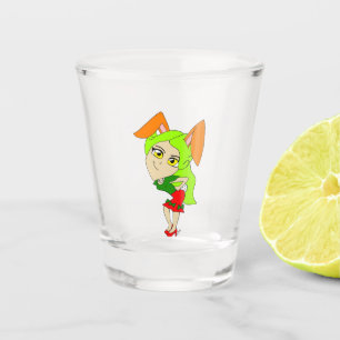 chibi bunnygirl    shot glass