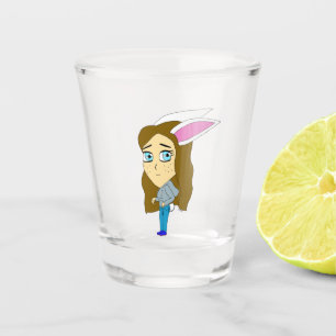 chibi bunnygirl shot glass