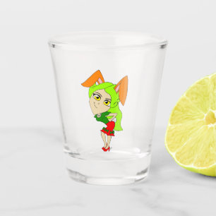 chibi bunnygirl    shot glass