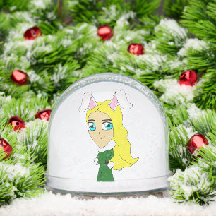 chibi bunnygirl    snowglobe