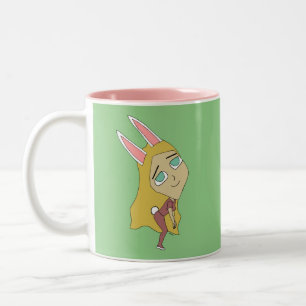 chibi bunnygirl  Two-Tone coffee mug