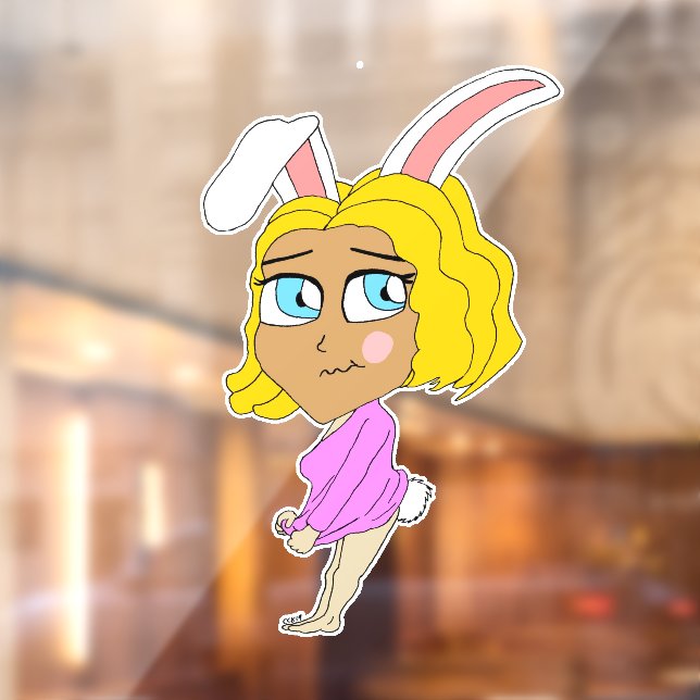 chibi bunnygirl  window cling (Sheet 2)