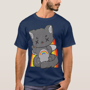 Chibi Cat Fairy Kei Yume Kawaii Anime Feline Haraj T-Shirt
