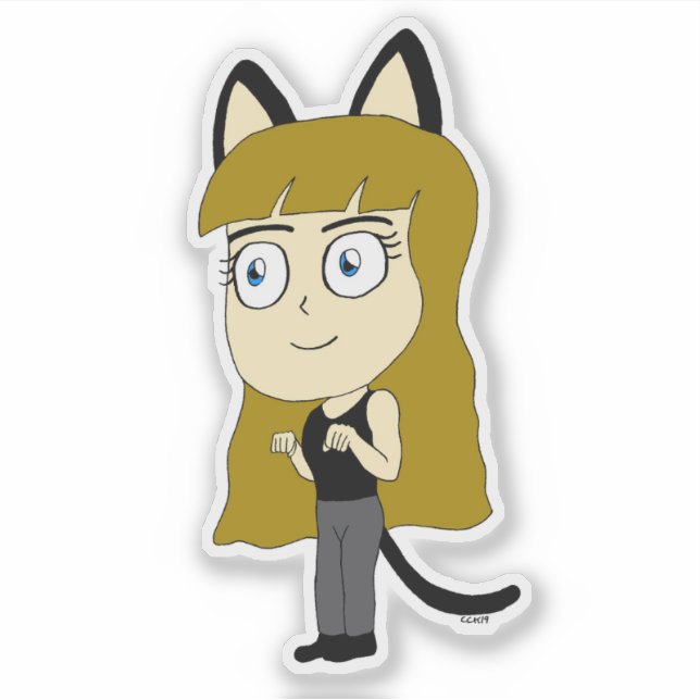 chibi catgirl   (Front)