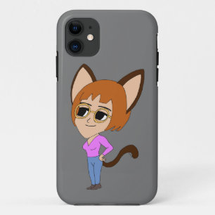 chibi catgirl  iPhone 11 case