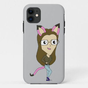 chibi catgirl   iPhone 11 case