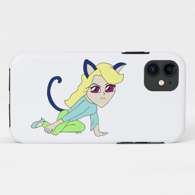 chibi catgirl  Case-Mate iPhone case (Back (Horizontal))
