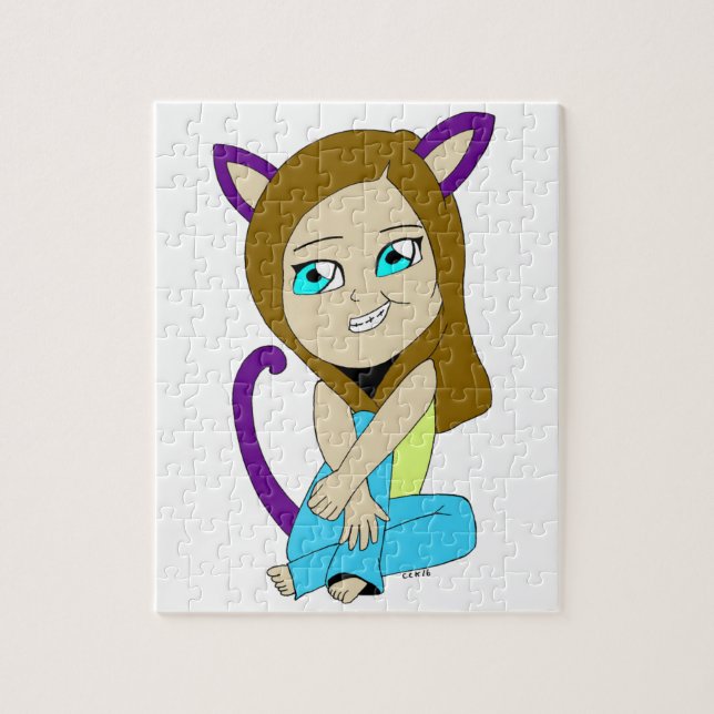 chibi catgirl jigsaw puzzle (Vertical)