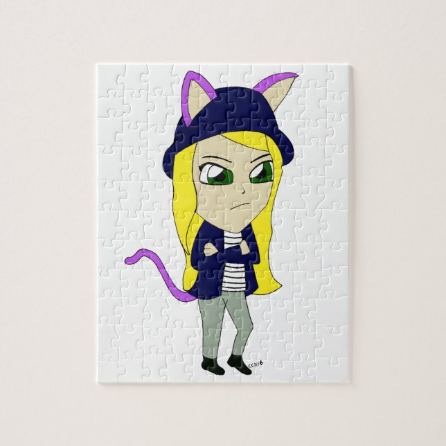 chibi catgirl jigsaw puzzle (Vertical)