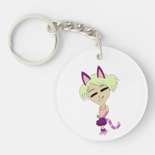 chibi catgirl keychain