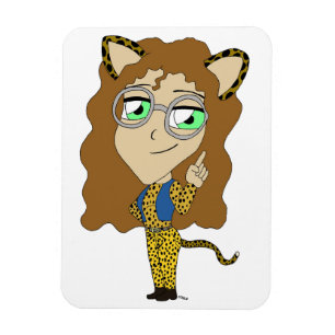 chibi catgirl  magnet