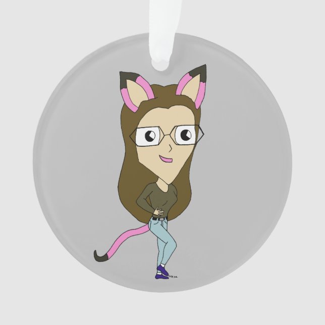 chibi catgirl   ornament (Front)