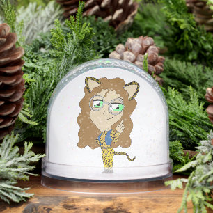 chibi catgirl    snowglobe
