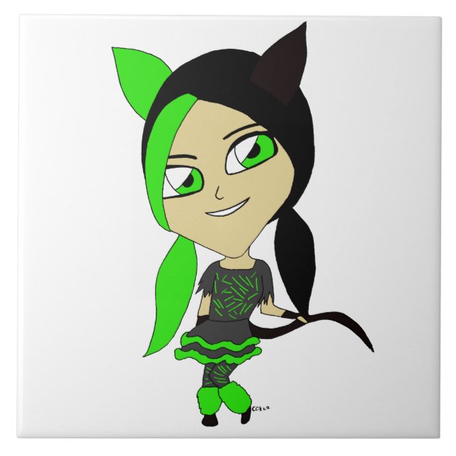 chibi catgirl    tile (Front)