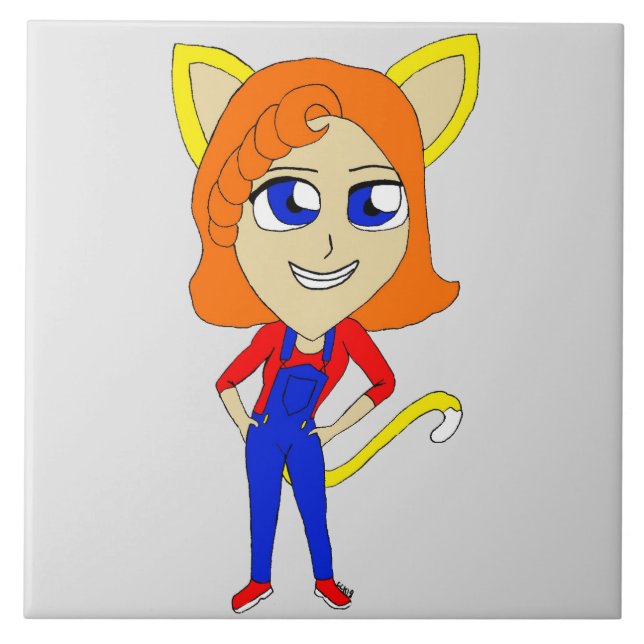 chibi catgirl   tile (Front)