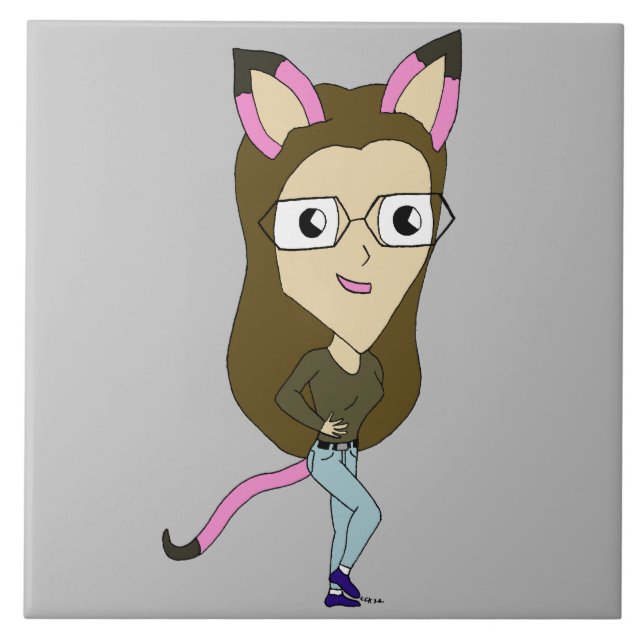 chibi catgirl    tile (Front)