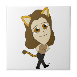 chibi catgirl tile