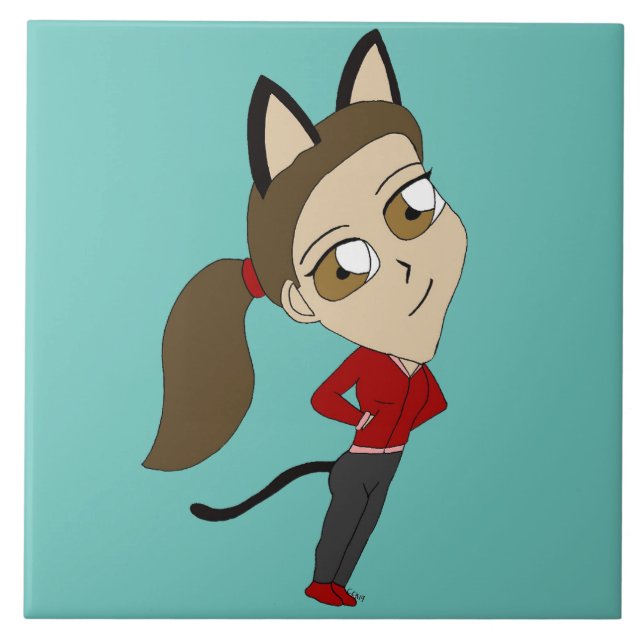 chibi catgirl  tile (Front)